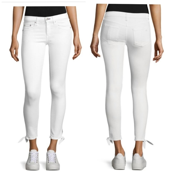 rag & bone Denim - NEW Rag & Bone Stevie Capri White Skinny Jeans size 25